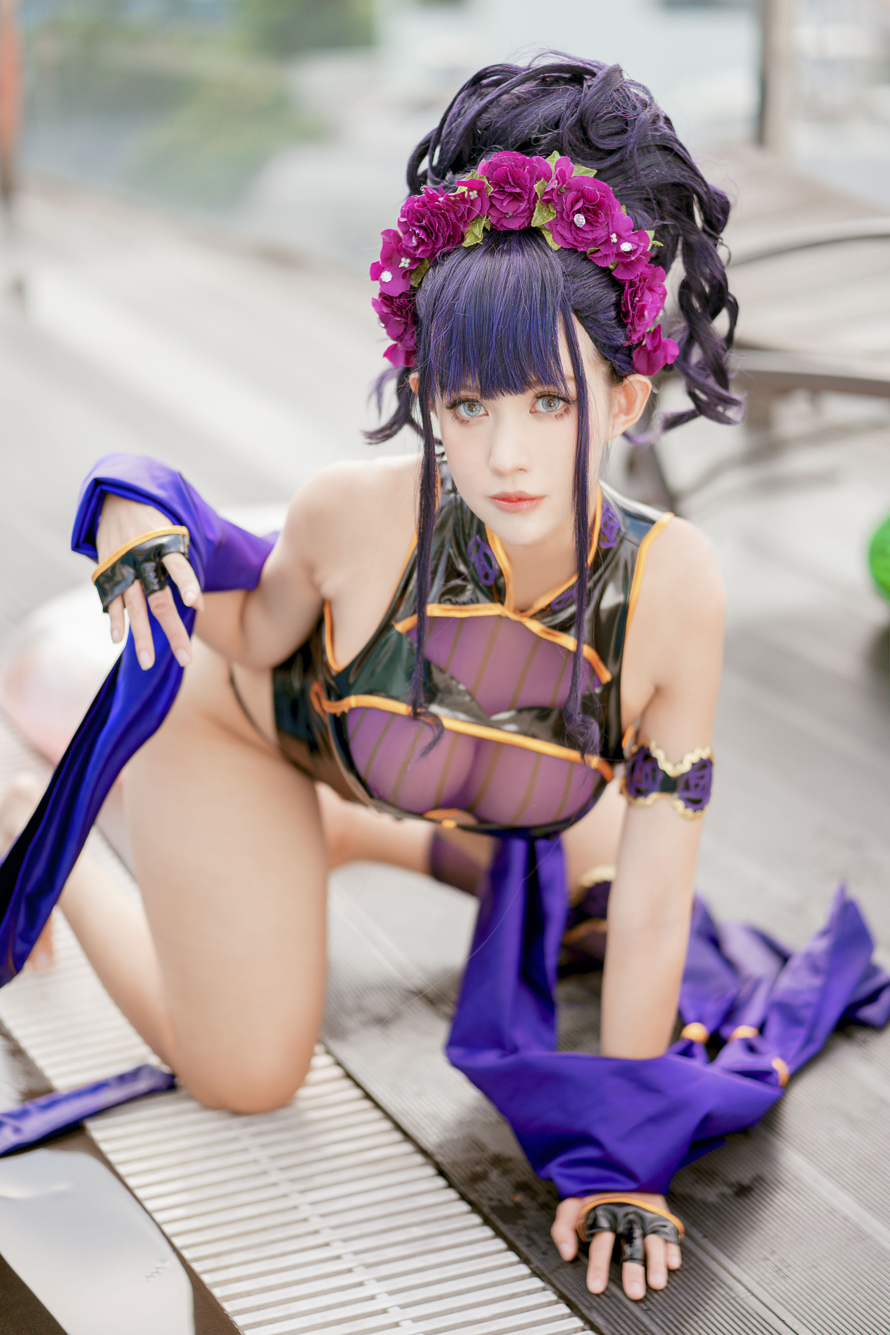 PingPing – 紫式部泳装 Cosplay-第21张