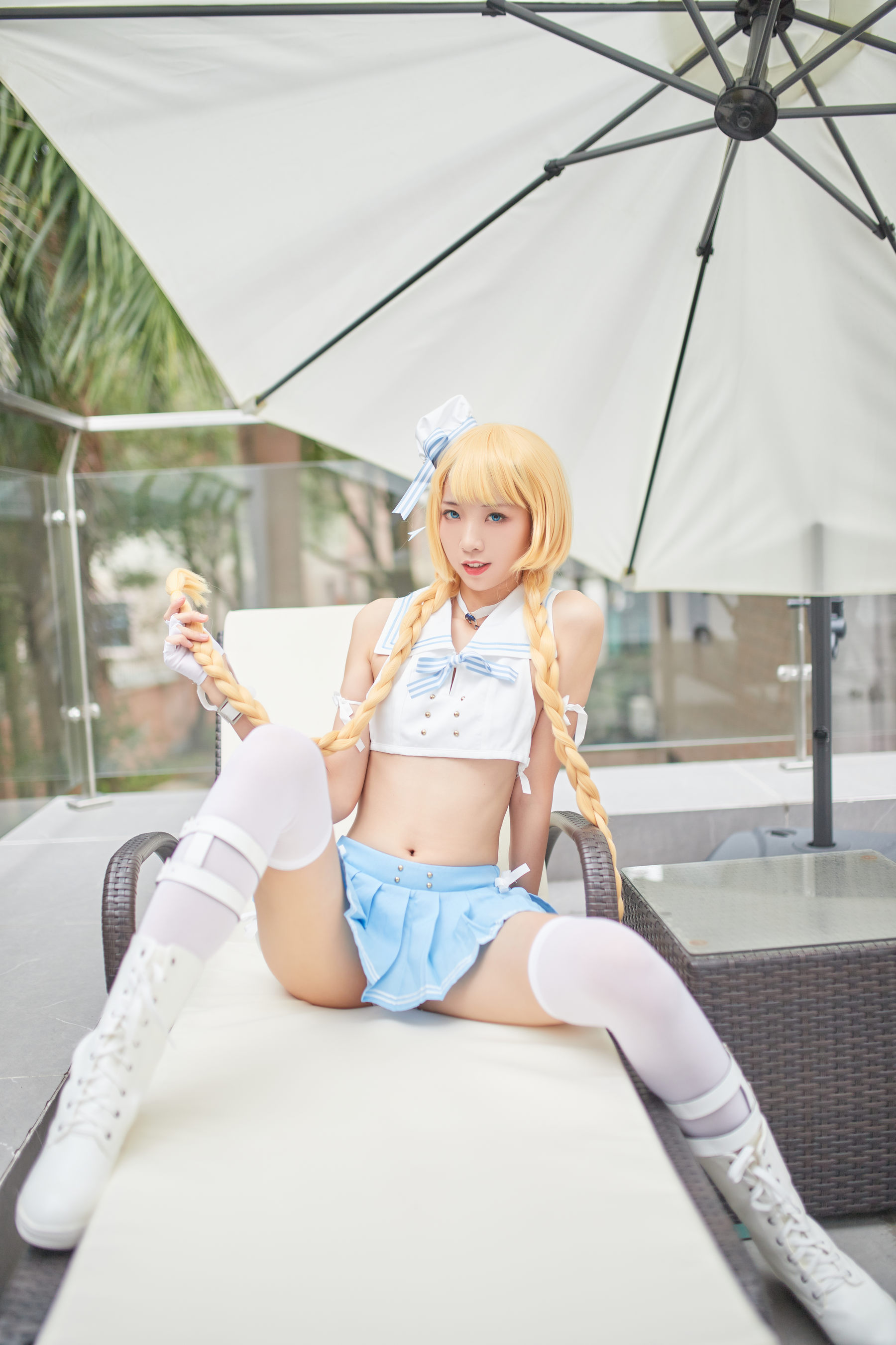 清纯妹子西瓜 – 舰队少女 兔女郎 Cosplay-第95张