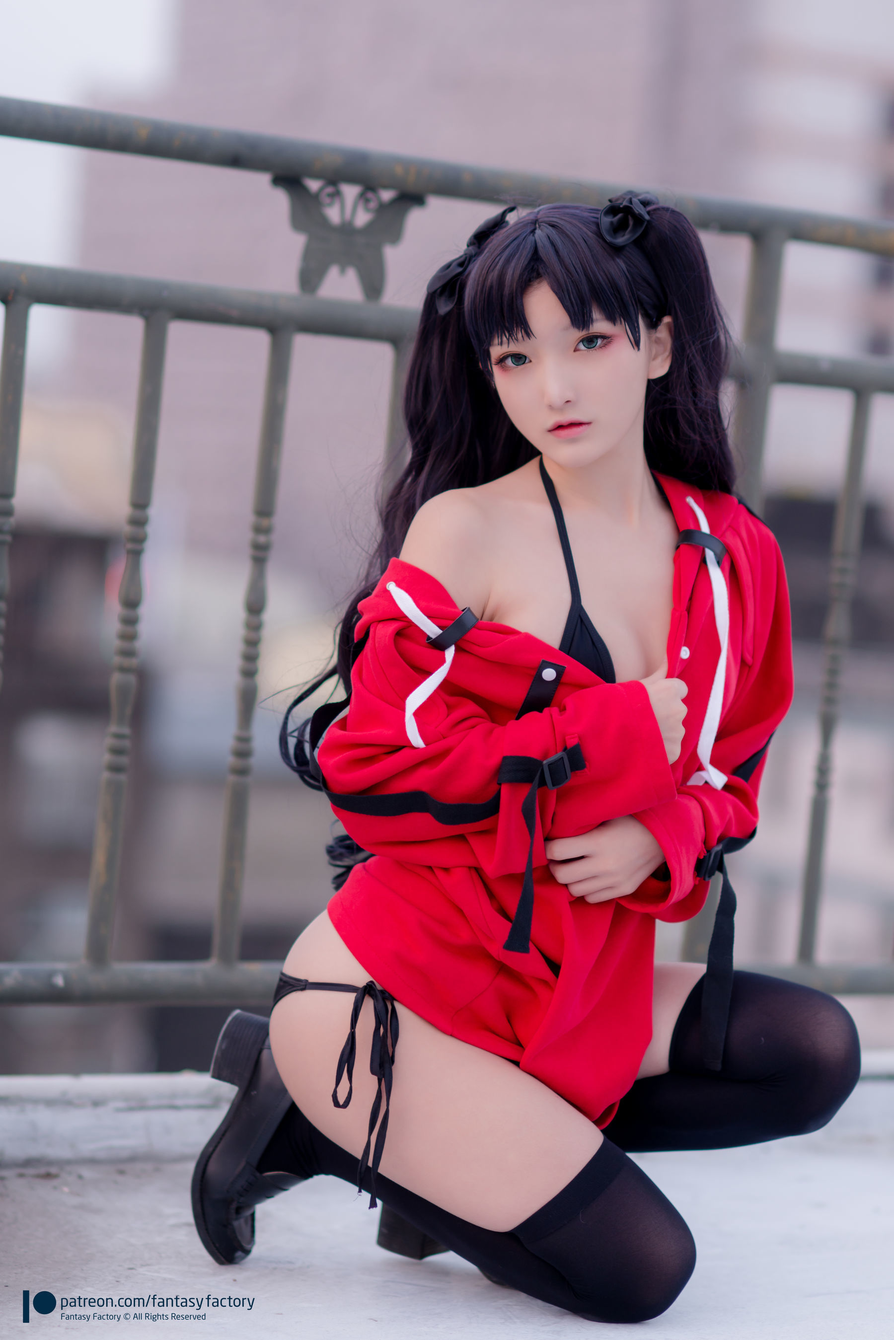 [Fantasy Factory] 小丁Cosplay – 单车少女 黑胶 情趣网衫 Cosplay-第73张