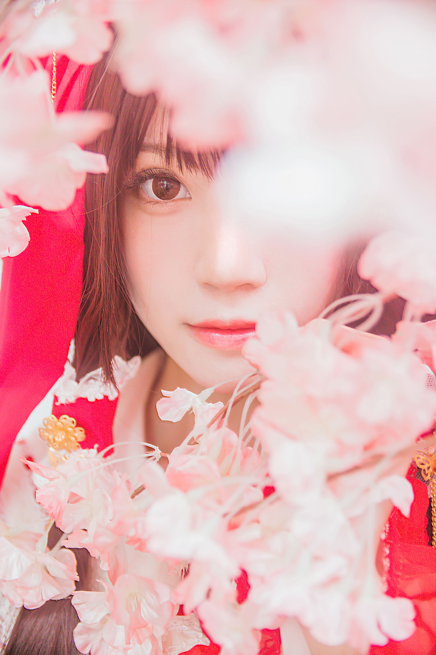 [萝莉COS] 桜桃喵《灵梦 新年快乐》 Cosplay-第27张