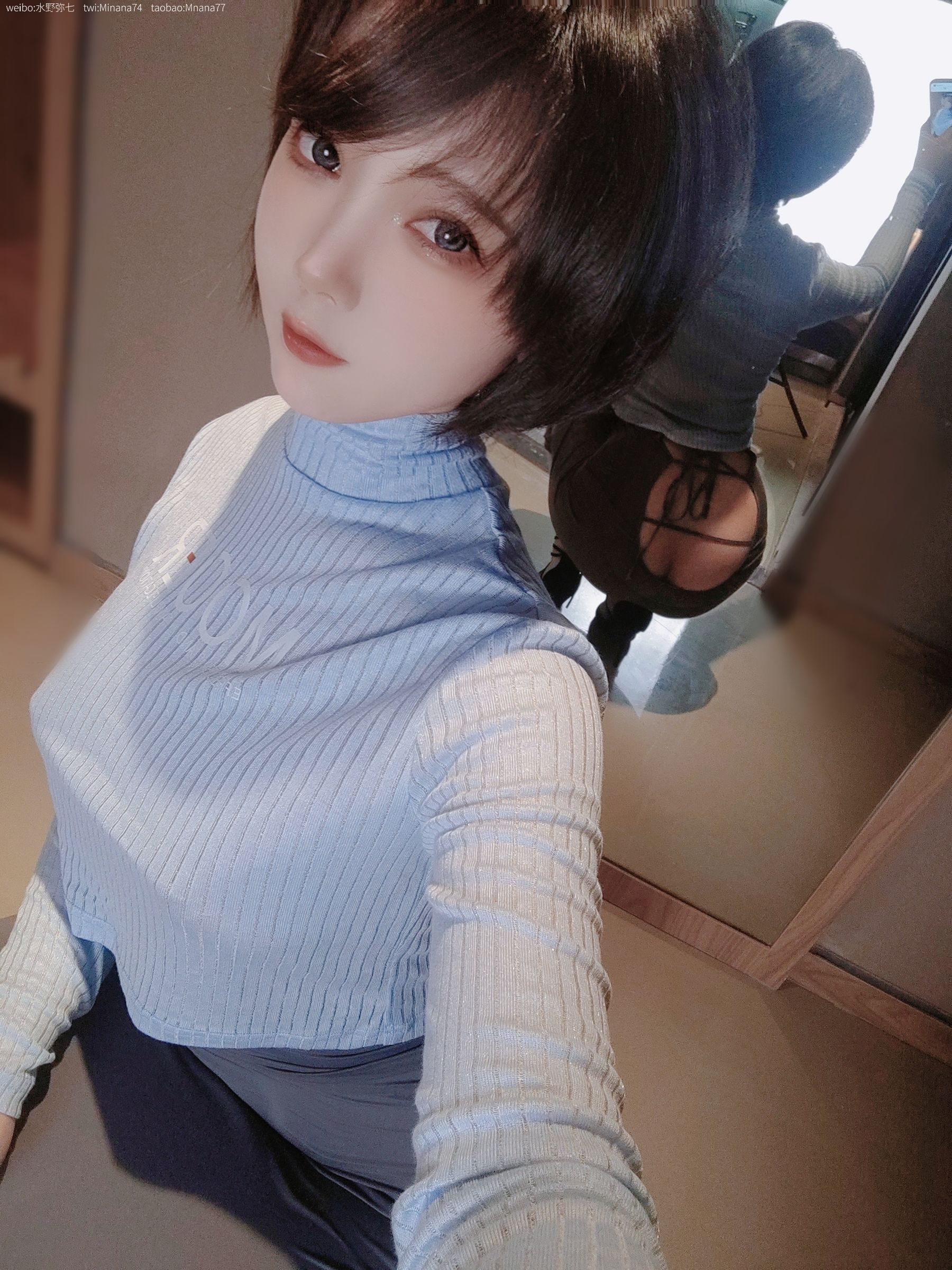 动漫博主名濑弥七 – 没有吉他的吉他妹妹 Cosplay-第5张