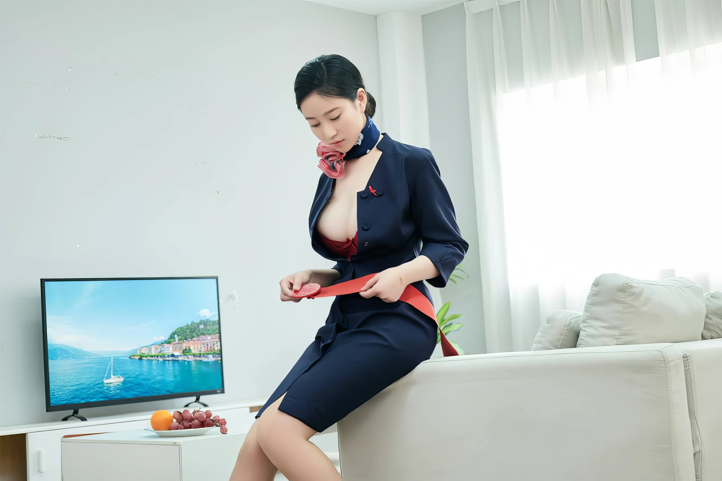 年年Nnian – 空姐制服 Cosplay-第69张