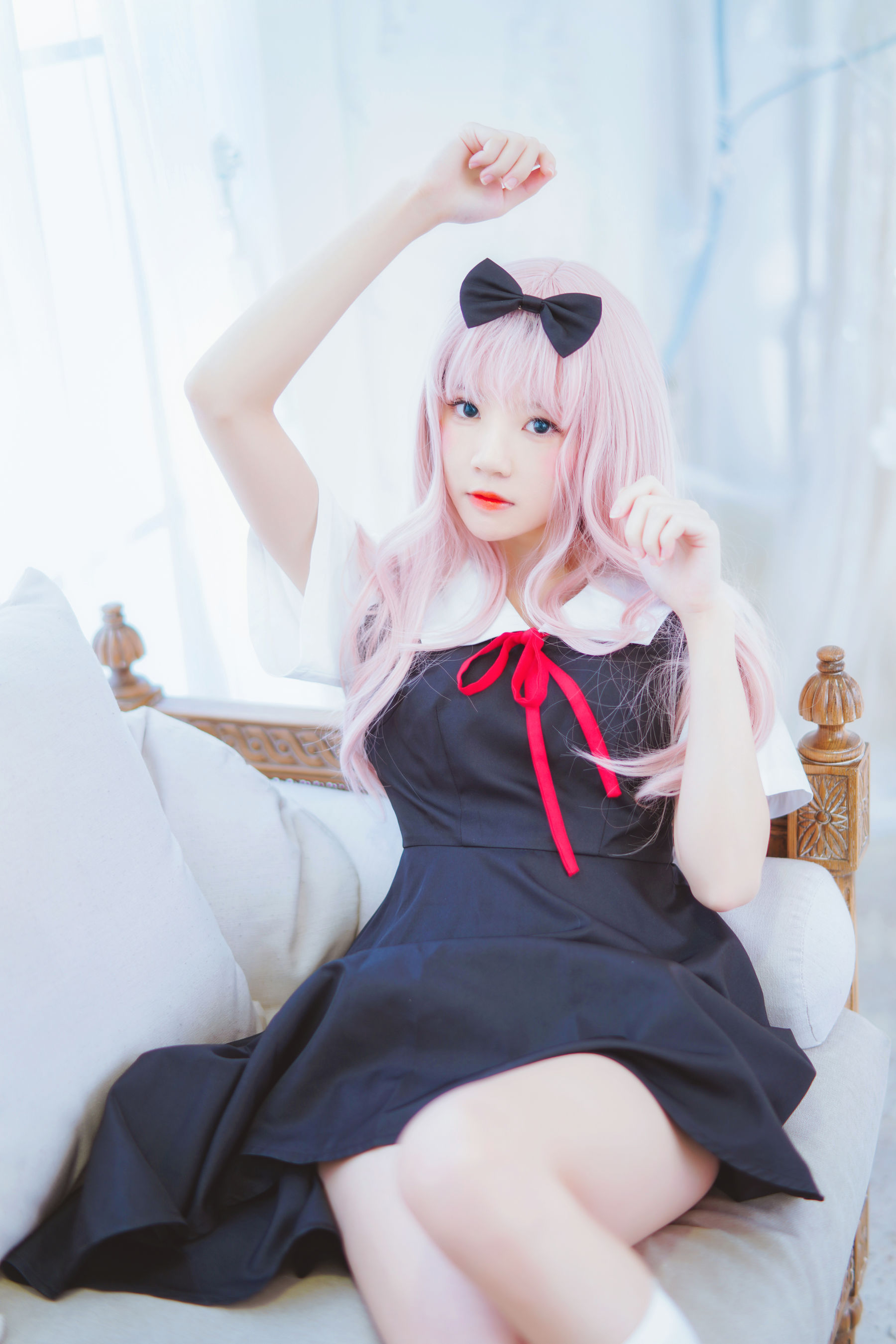 [萝莉COS] 桜桃喵《藤原千花》 Cosplay-第2张