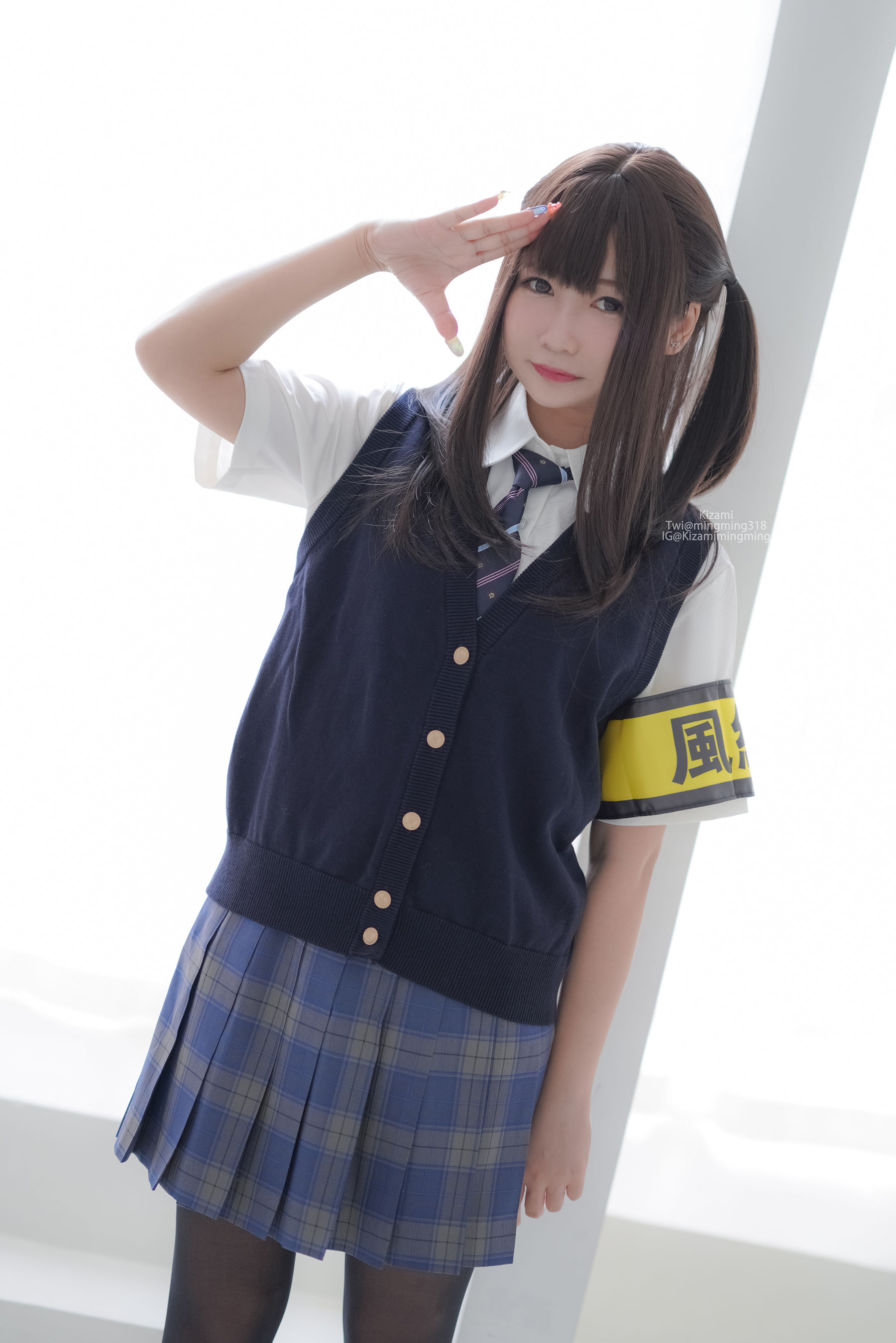 銘銘Kizami – JK黑丝 Cosplay-第4张