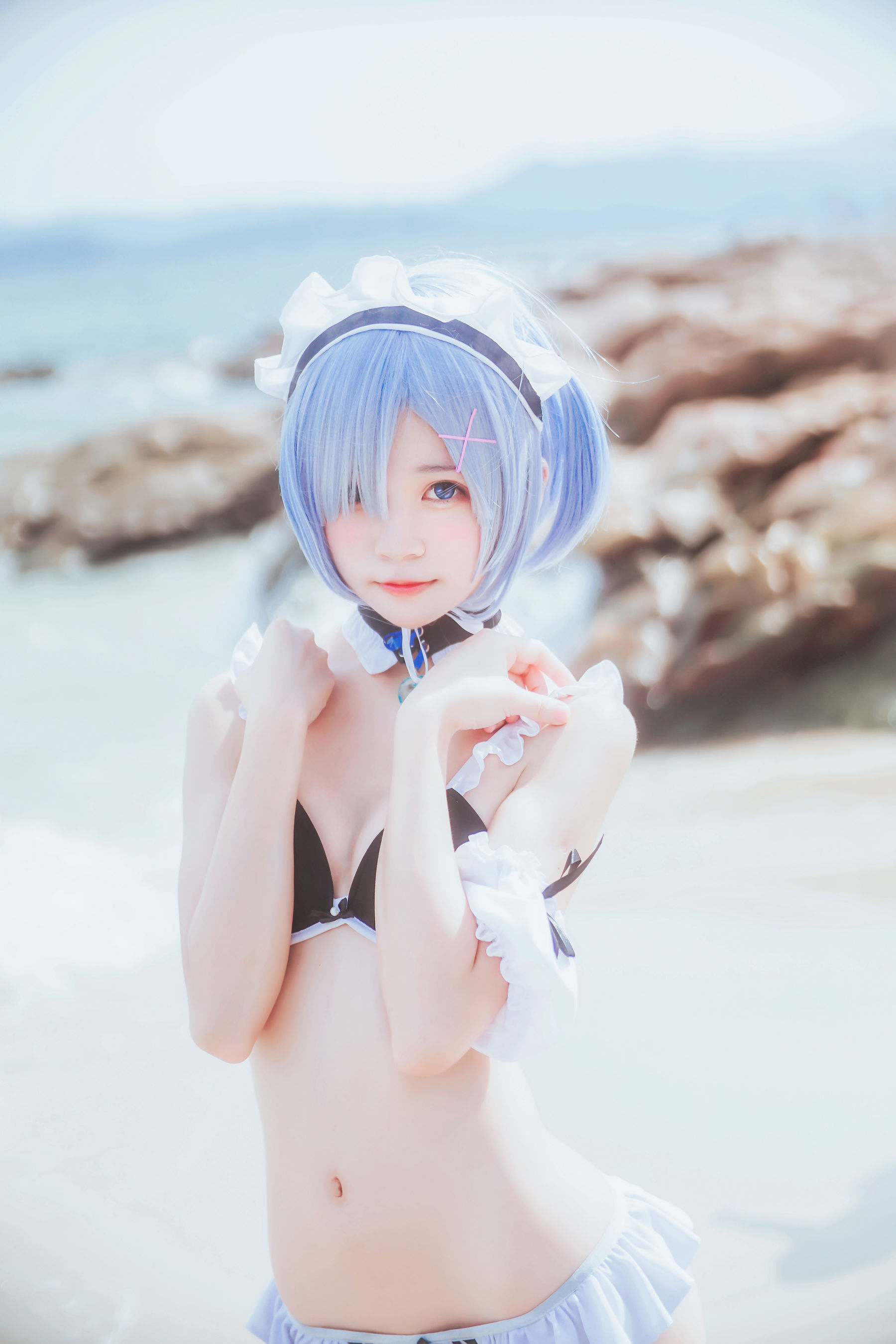 桜桃喵《蕾姆COS》 Cosplay-第3张