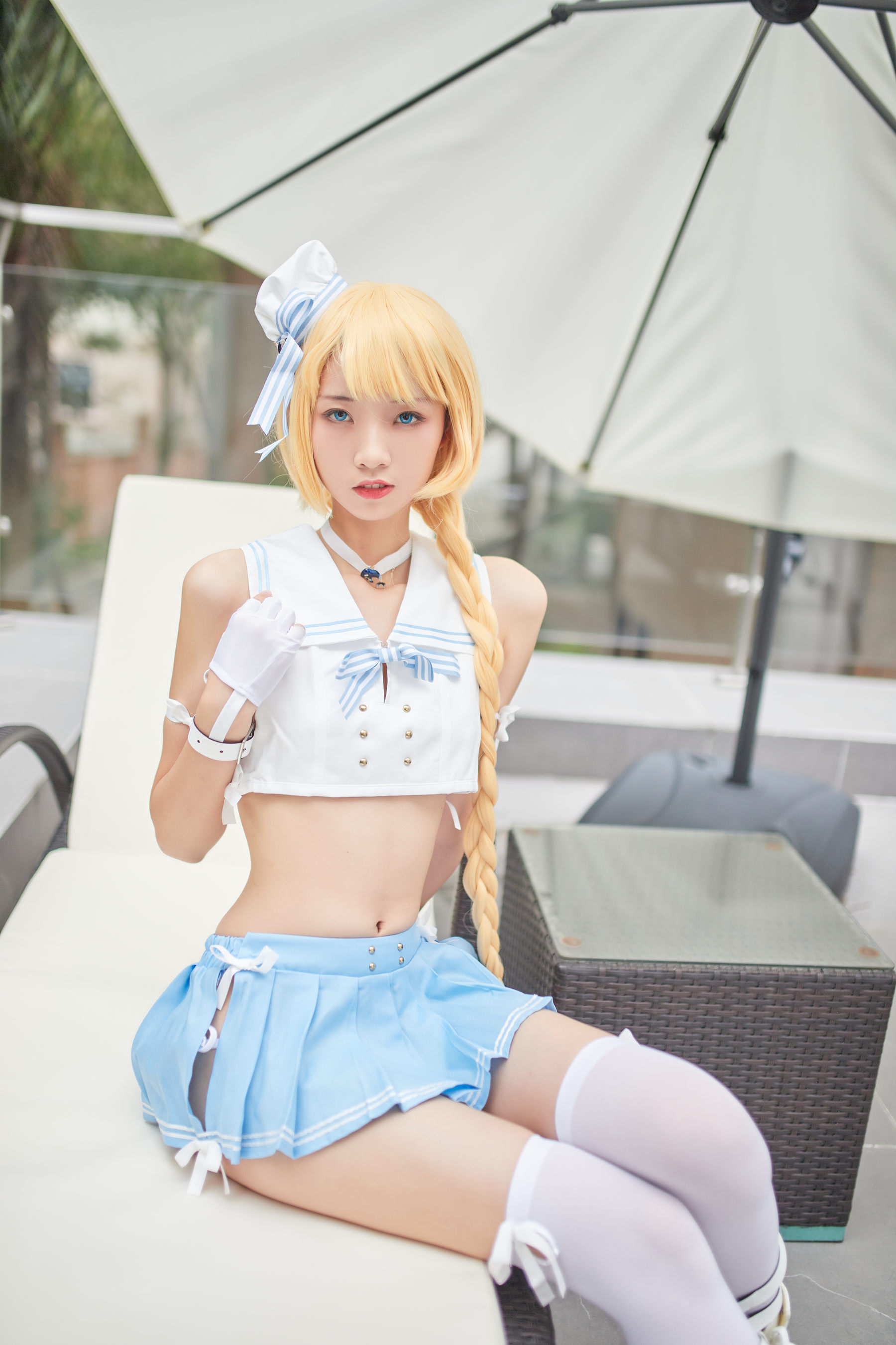 清纯妹子西瓜 – 舰队少女 兔女郎 Cosplay-第84张