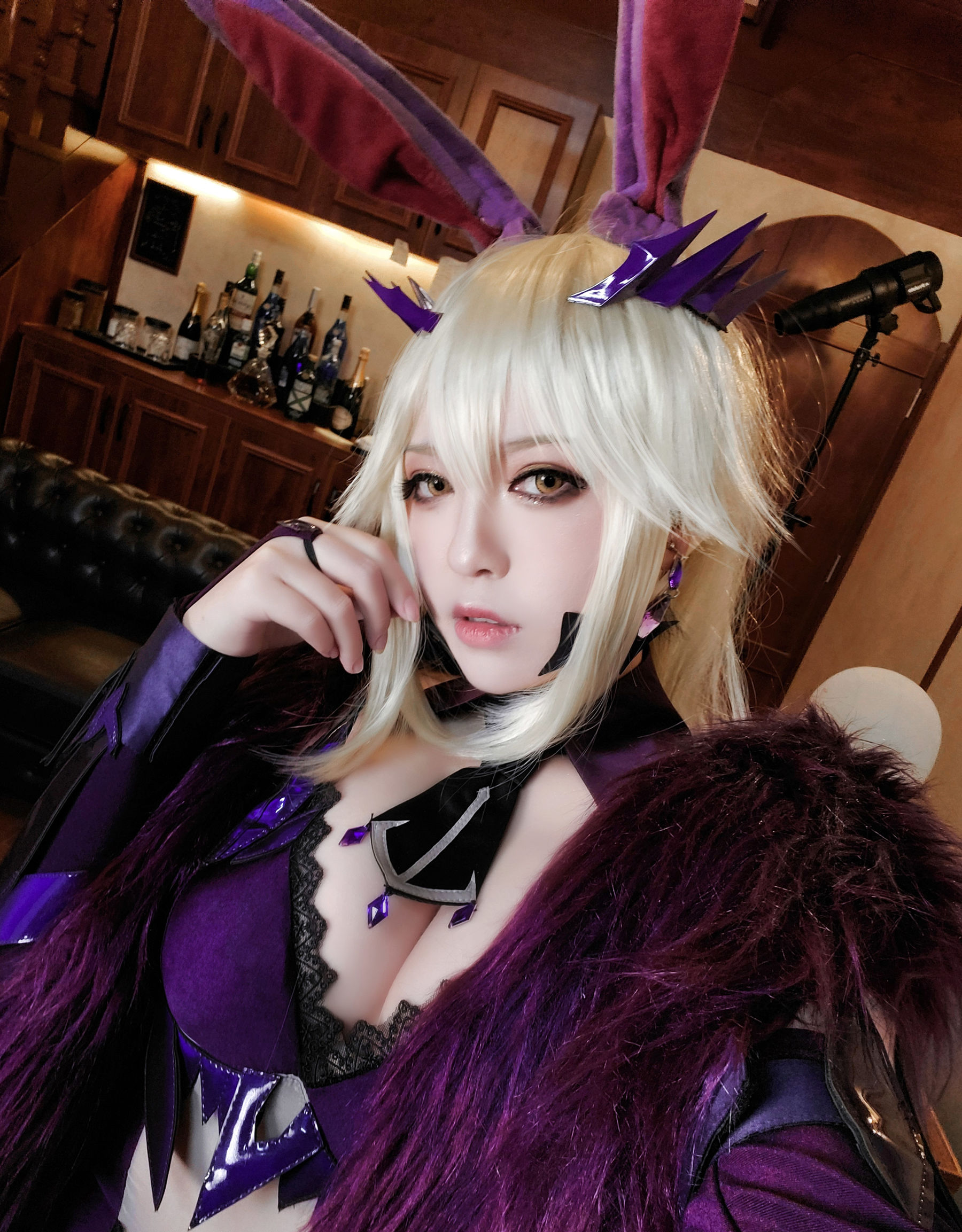 半半子 – LancerAlter Bunny Cosplay-第9张