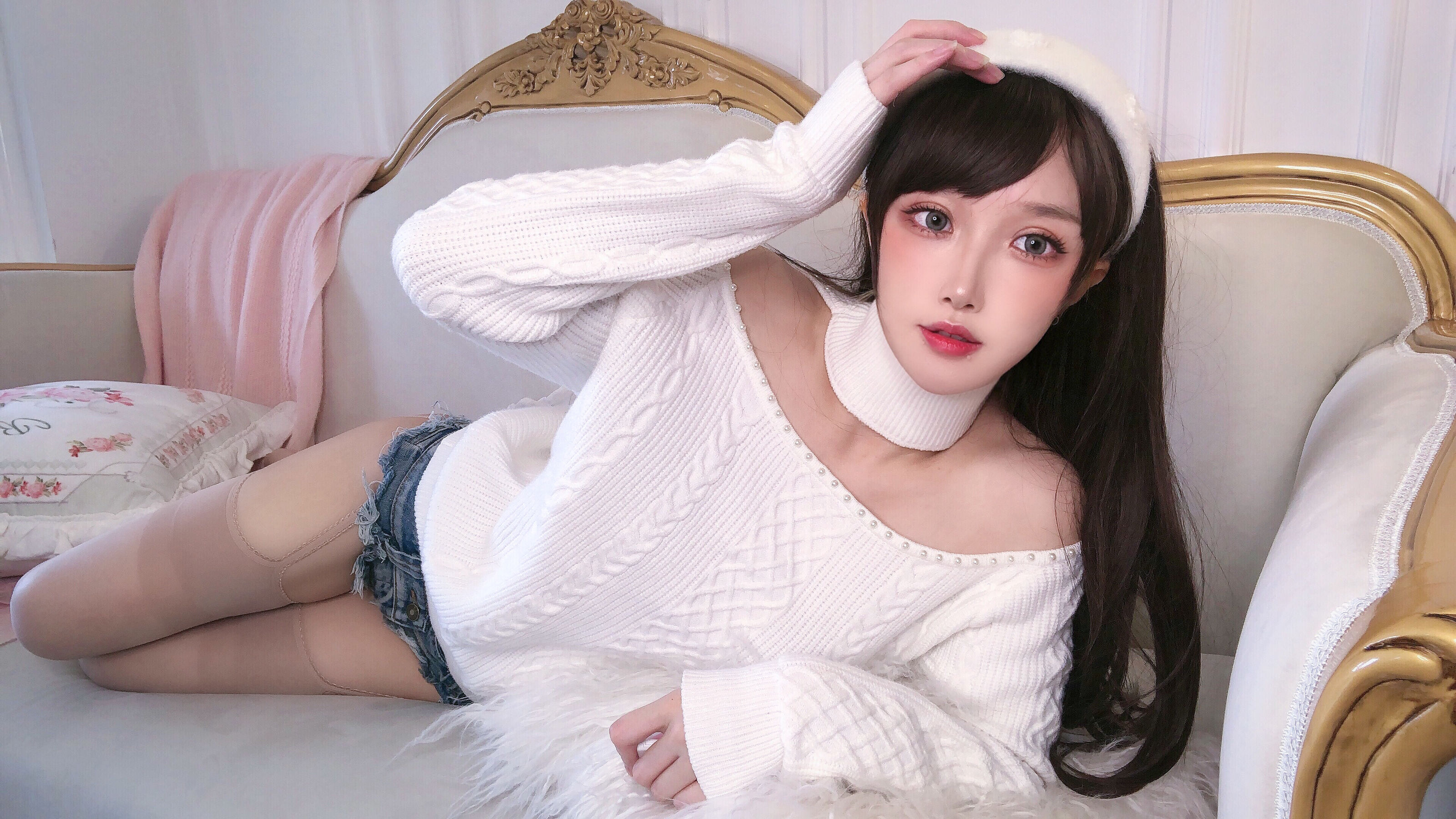 动漫博主阿包也是兔娘 – 纯欲女友 Cosplay-第5张