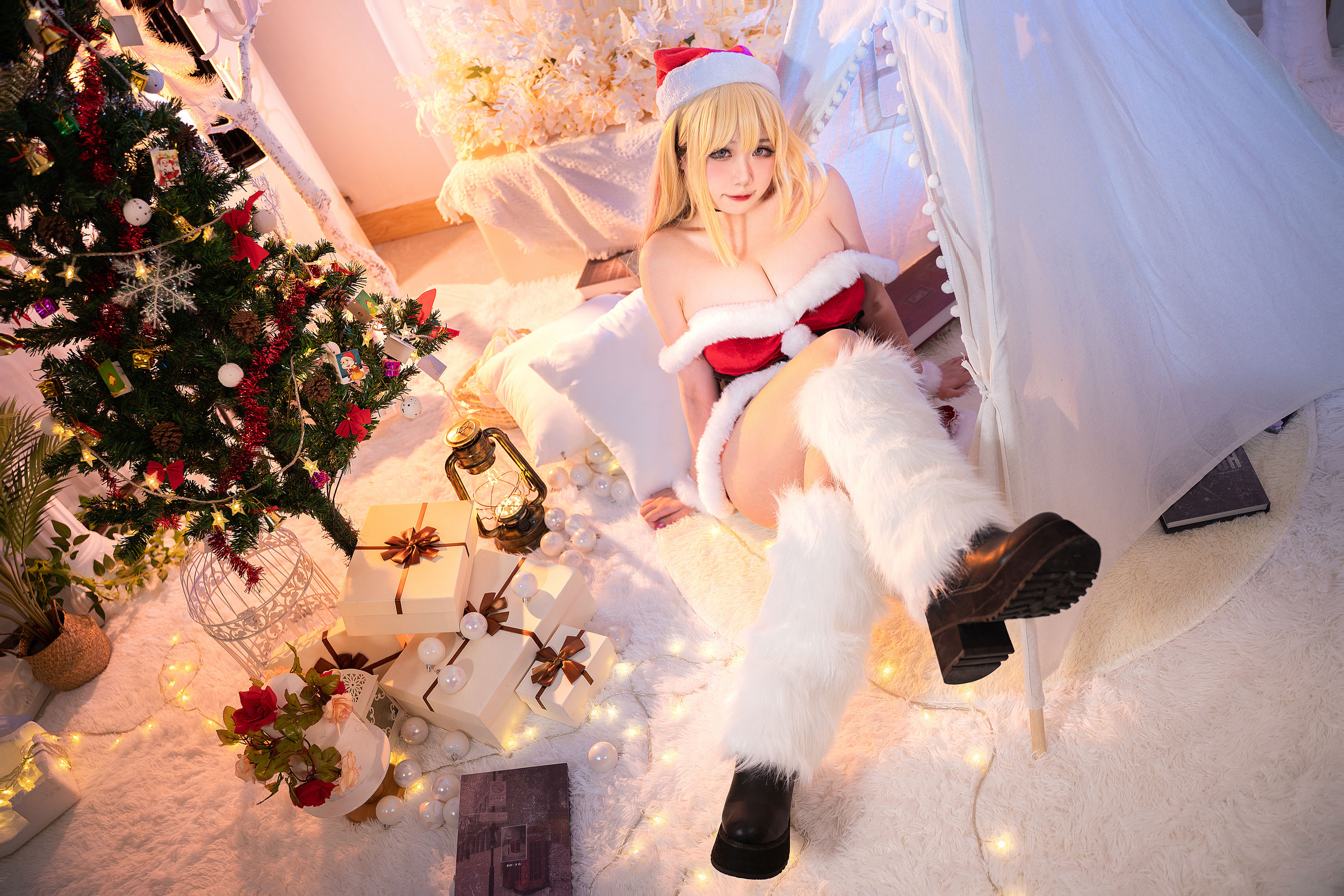 贞子蜜桃 – 喜多川夢海 圣诞 Cosplay-第2张